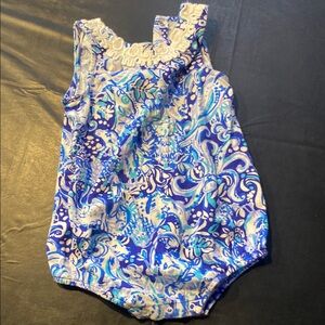 Lilly Pulitzer Blue and White Kids One Piece